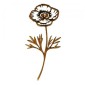 Poppy Flower MDF Wood Shape - Style 2