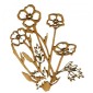 Primrose Flower Patch MDF Wood Shape - Style 2