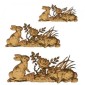 Playful Rabbits & Rose Scene MDF Wood Shape