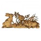 Playful Rabbits & Rose Scene MDF Wood Shape