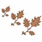 Red Oak Leaf & Twig - MDF Wood Shape
