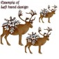 Reindeer - MDF Christmas Floral Wood Shape