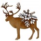 Reindeer - MDF Christmas Floral Wood Shape