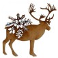 Reindeer - MDF Christmas Floral Wood Shape