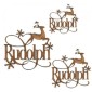 Rudolph - Decorative MDF Wood Words
