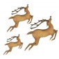 Leaping Reindeer - MDF Wood Shape