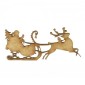 Santa & Sleigh MDF Wood Shape - Style 5