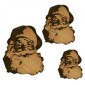 Jolly Laughing Santa - MDF Wood Shape