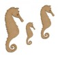 Seahorse MDF Wood Shape Style 1