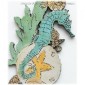 Seahorse & Seashell Collage - MDF Wood Shape