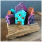 Block Style MDF House Kit - Short with Wonky Roof