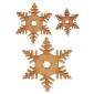 Snowflake MDF Wood Shape Style 3