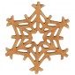 Snowflake MDF Wood Shape Style 4