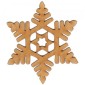 Snowflake MDF Wood Shape Style 6