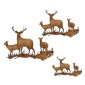 Group of Deer MDF Wood Shape Style 6