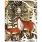 Group of Deer MDF Wood Shape Style 6