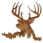 Stag Deer MDF Wood Shape Style 9