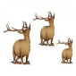Bellowing Stag MDF Wood Deer Shape Style 11