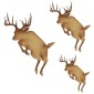 Leaping Stag MDF Wood Deer Shape Style 13