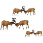 Rutting Stags MDF Wood Deer Shape Style 16