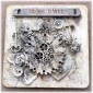 Steampunk Mechanical Clock MDF Wood Shape