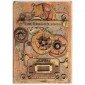 Steampunk Mechanical Clockworks Motif Style 23