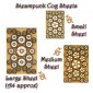 Sheet of Mini MDF Wood Cogs - Style 2