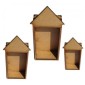 Plain MDF House / Shrine Kit - Tall