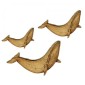 Blue Whale MDF Wood Shape