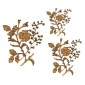 Wild Rose & Maidenhair Fern Sprig MDF Wood Shape