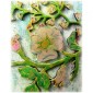 Wild Rose & Maidenhair Fern Sprig MDF Wood Shape