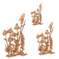 Wildflowers, Grass & Bird MDF Wood Shape