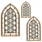 Gothic Arch Stained Glass Window Style 1 - MDF Wood Shape