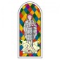 Stained Glass Round Top Window - MDF Wood Shape