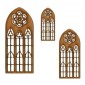 Stone Mullion Narrow Rose Window - MDF Wood Shape