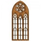 Stone Mullion Narrow Rose Window - MDF Wood Shape