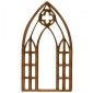 Stone Mullion Gothic Arch Quartrefoil Window - MDF Wood Shape