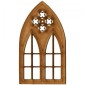 Stone Mullion  Double Gothic Arch Window - MDF Wood Shape