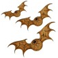 Flying Eyeball with Bat Wings Style 1 - MDF Wood Shape