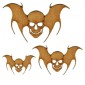 Flying Skull with Bat Wings - MDF Wood Shape