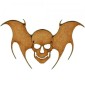 Flying Skull with Bat Wings - MDF Wood Shape