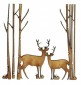 Winter Deer Scene Style 6 - MDF Wood Shape