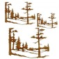 Winter Tree Scene MDF Wood Shape - Style 9