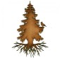 Rooted Winter Tree & Bird - MDF Wood Shape