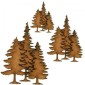 Trio of Winter Fir Trees - MDF Wood Shape