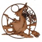 Witch, Moon & Broomstick Motif MDF Wood Shape