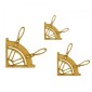 MDF Wood Corner Style 18 - Ship's Wheel