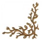 Floral Vine MDF Wood Corner Embellishment - Style 31