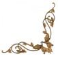 Leafy Vine MDF Wood Corner Embellishment - Style 37