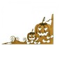 Spooky Eyes & Pumpkins - Halloween Wood Corner